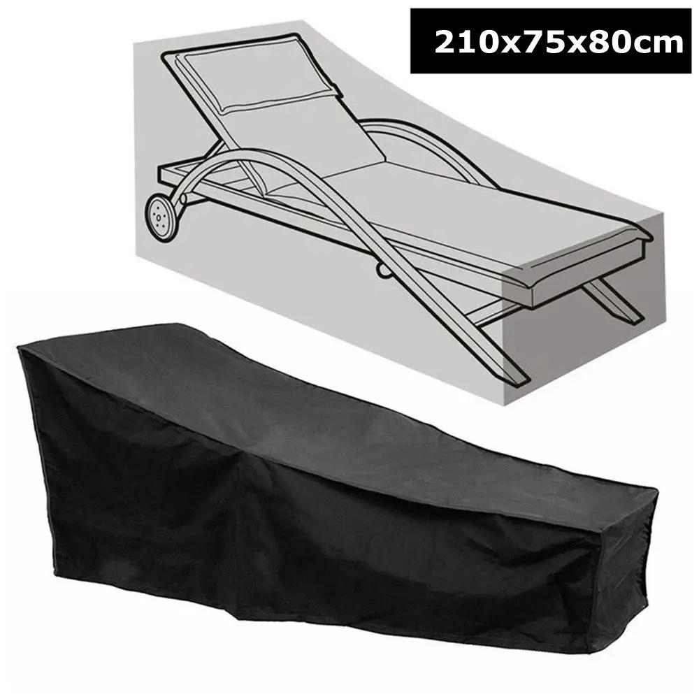210x75x80cm Водонепроницаемый Дождь Снег Открытый сад патио защитный чехол 210D Оксфорд мебель пылезащитный чехол для дивана ротанга стол куб стул - Цвет: 210x75x80cm