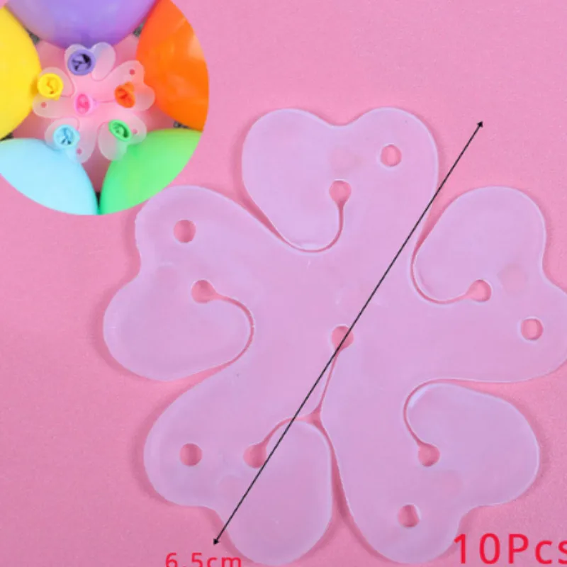 ballon clip 10pcs Хэллоуин воздушные шары пластиковая прозрачная полка дисплея латексный шар стол с плавающей строчкой кронштейн Свадебная вечеринка украшения на день рождения - Цвет: ballon clip 10pcs