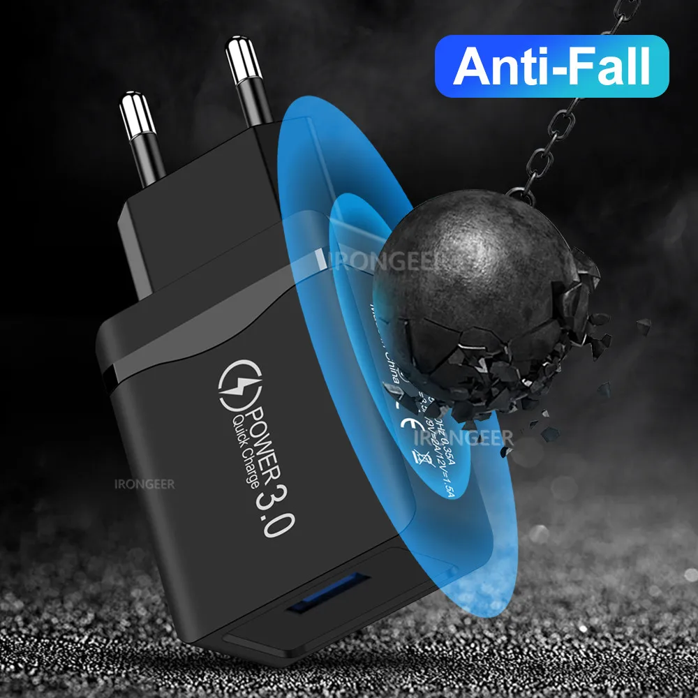 18W Quick Charge 4.0 3.0 USB Phone Charger Universal Travel Wall Fast Charging Power Adapter For Xiaomi iPhone Samsung Huawei  (6)