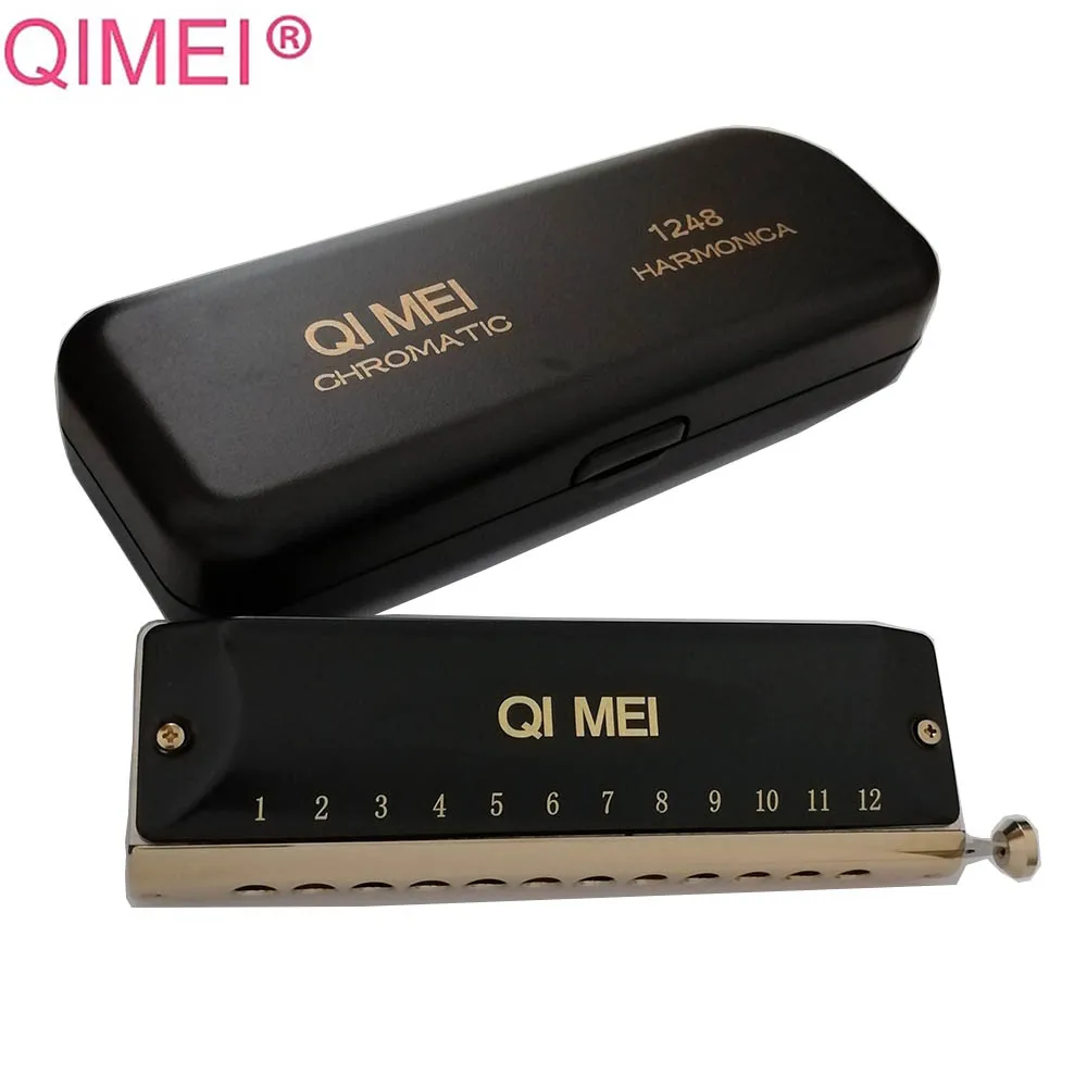 Хроматическая гармоника Qimei с 12 и 16 отверстиями инструменты для ротовых органов