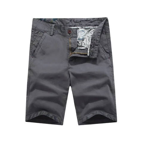 Mens Shorts Solid Color New Casual Cargo Military Shorts Men Pattern Thin Tactical Short Pants Sportswear Brand Clothing