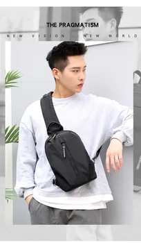 

New style chest bag fashion men's chest bag casual men's shoulder bag urban Oxford cloth chest bag