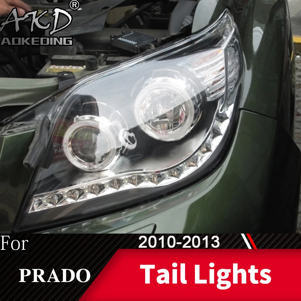 Головной фонарь для Toyota Prado 2010-2013 LC150 фары Противотуманные фары Дневные ходовые огни DRL H7 светодиодный Биксеноновая лампа автомобильные аксессуары