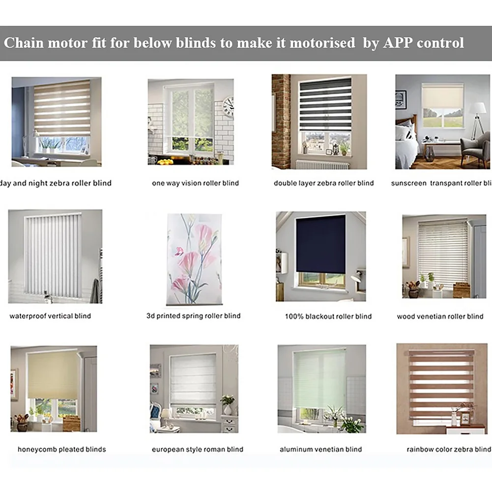  Shade Timing Automation Blinds Drive Motor Electronics Adjustable Speed APP Home Shutter Control Ch