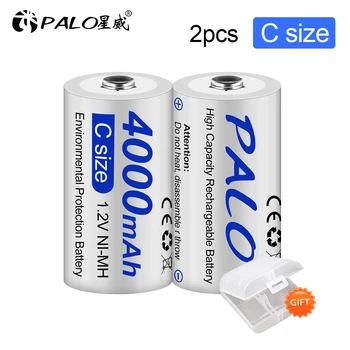 

Palo 100% Original Rechargeable Batteries D size battery rechargeable 1.2v nimh 8000mah Battery