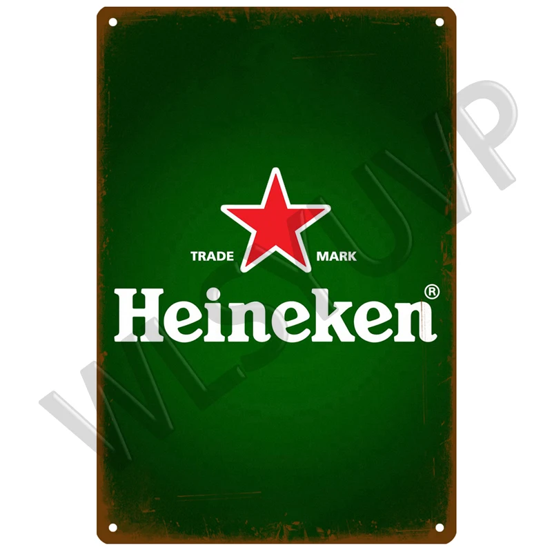 Heineken Brand Retro Decor Metal Sign