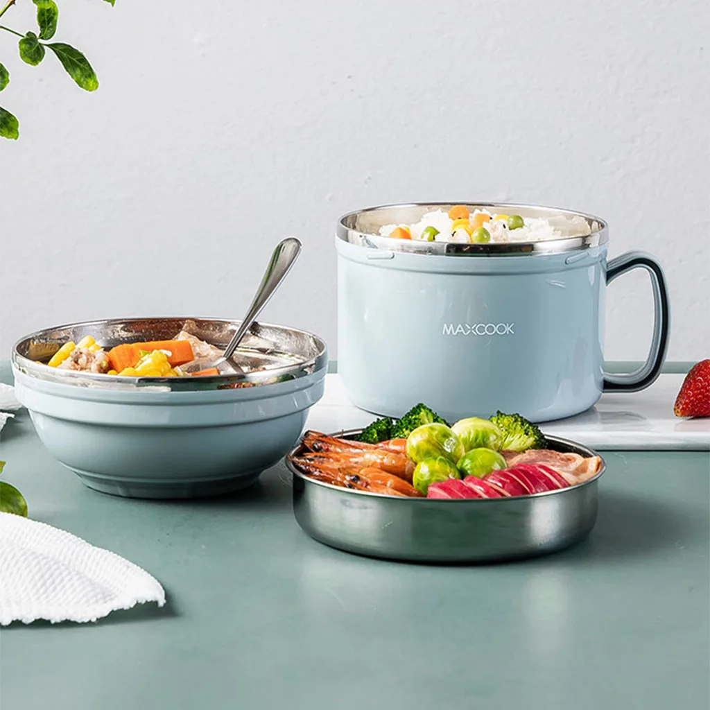 Large Fast Food Cup Double Insulation Lunch Container Large Noodles Bowl