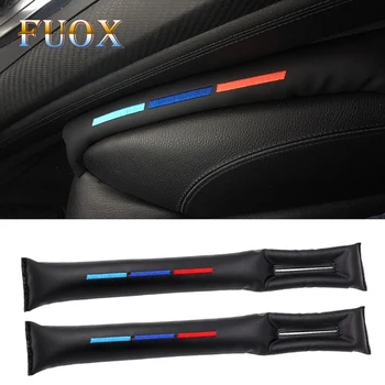 

2pcs Car Stying Faux Leather Car Seat Gap Pad Fillers Spacer Slot Plug For BMW E46 E90 F10 F34 X1-X6 Series Car Accessories