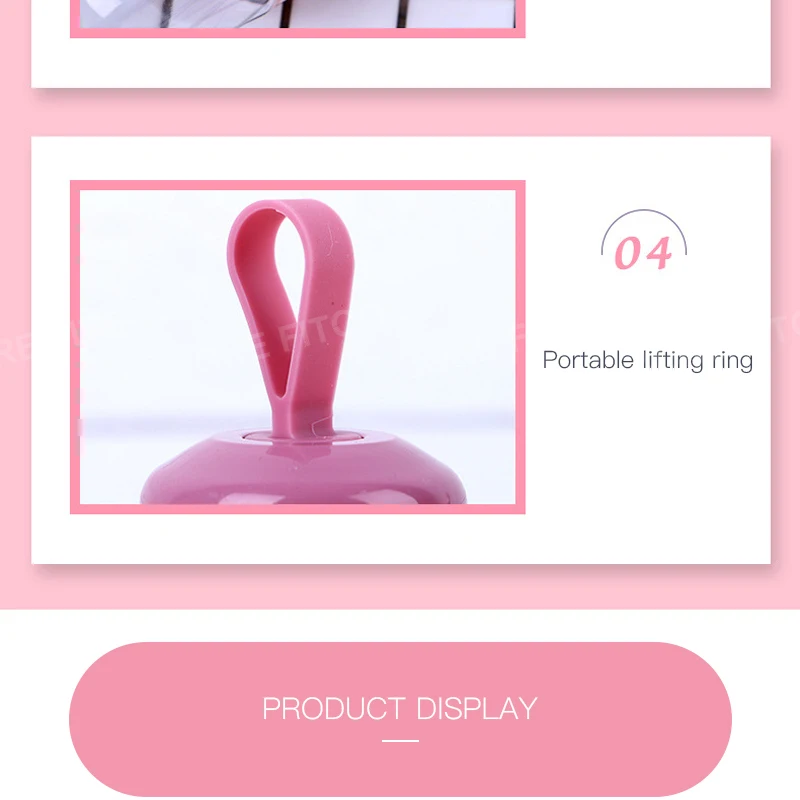 700ml Cute Style Student Plastic Water Bottle Portable Sport Drink Bottle Creative Gifts for Lovers