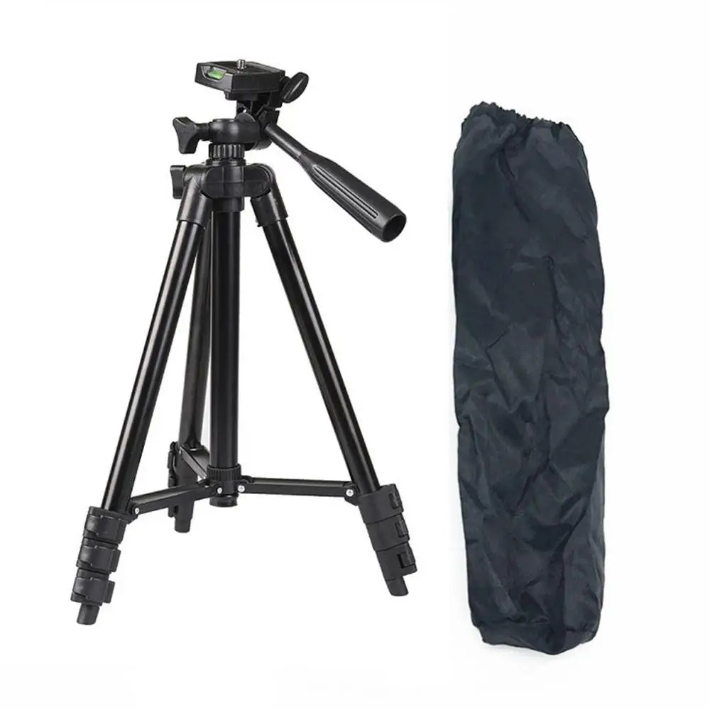 3120 держатель для камеры Настольный штатив Телескопический штатив для камеры Профессиональный DSLR штатив монопод для цифровой SLR камеры стенд - Цвет: Черный