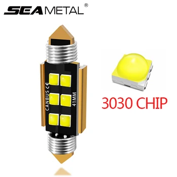 

LED Festoon Light C5W C10W Led Bulb 31mm 36mm 39mm 41mm 6SMD Super Bright 3030 Chip Canbus No Error Dome Lamp Auto Interior Lamp