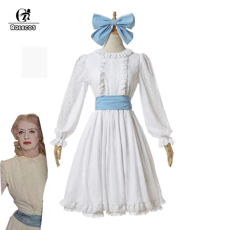 ROLECOS Movie What Ever Happened to Baby Jane Cosplay Costume Baby Jane