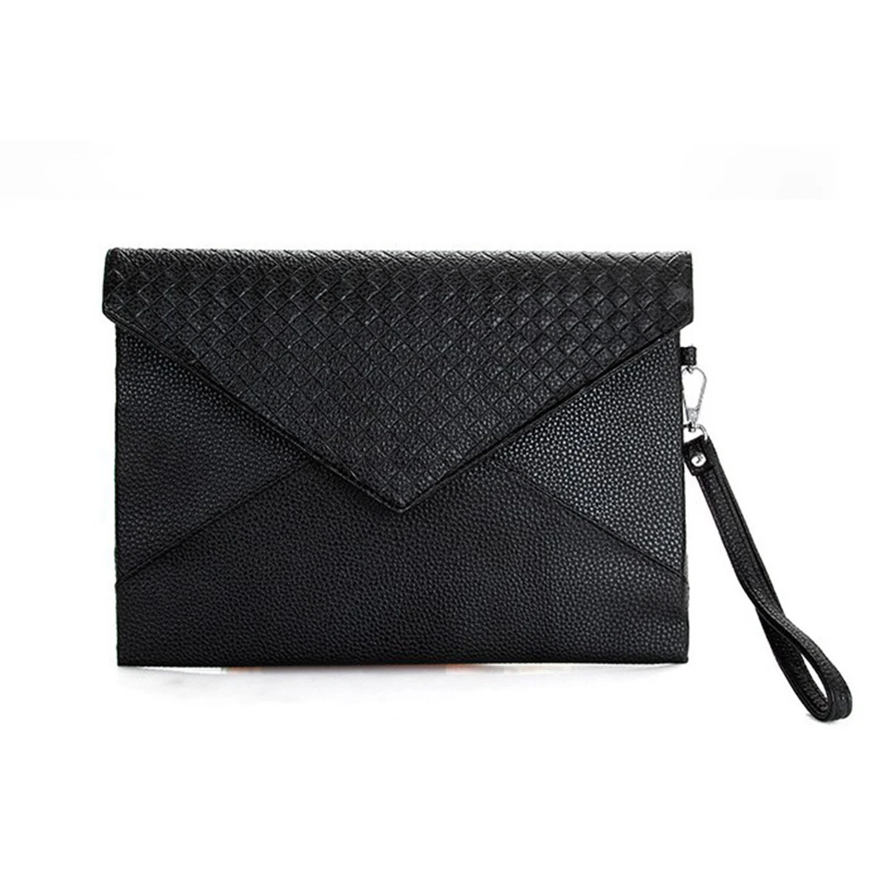 

Men Small Purse Business Clutch Bag Wallet Casual Fashion PU Zipper Soft Hand Bag Envelope