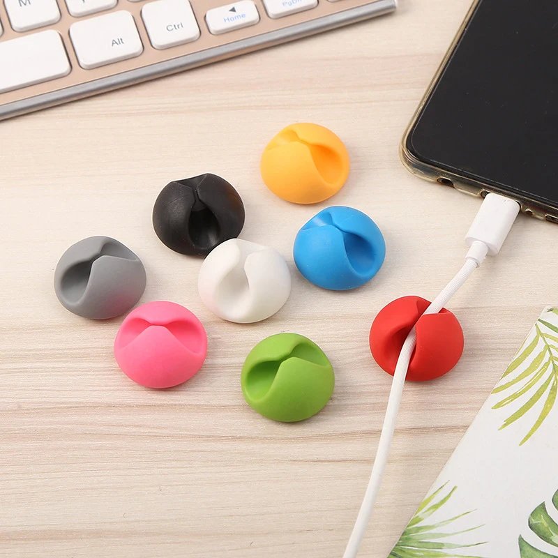 Réinitialisation de câble en caoutchouc et silicone pour bureau,  organisateur bien rangé, fil de plomb, chargeur USB, porte-souris,  collecteur de câble de chargeur, 2 pièces - AliExpress