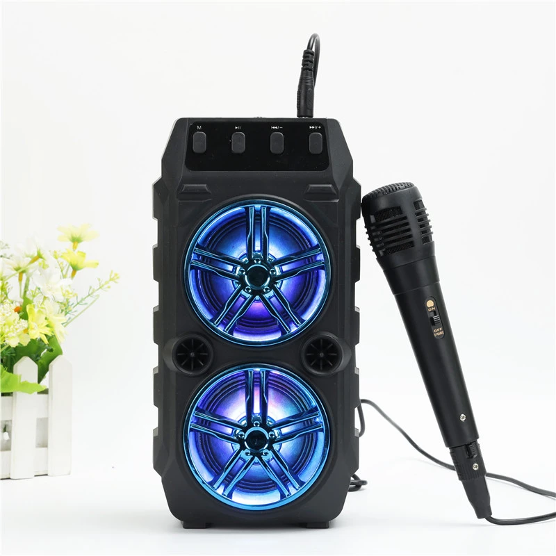 Altavoz Bluetooth inalámbrico impermeable para exteriores, reproductor de música estéreo Mp3 portátil para cine en casa, compatible con tarjeta SD FM y micrófono|Altavoces exterior| - AliExpress