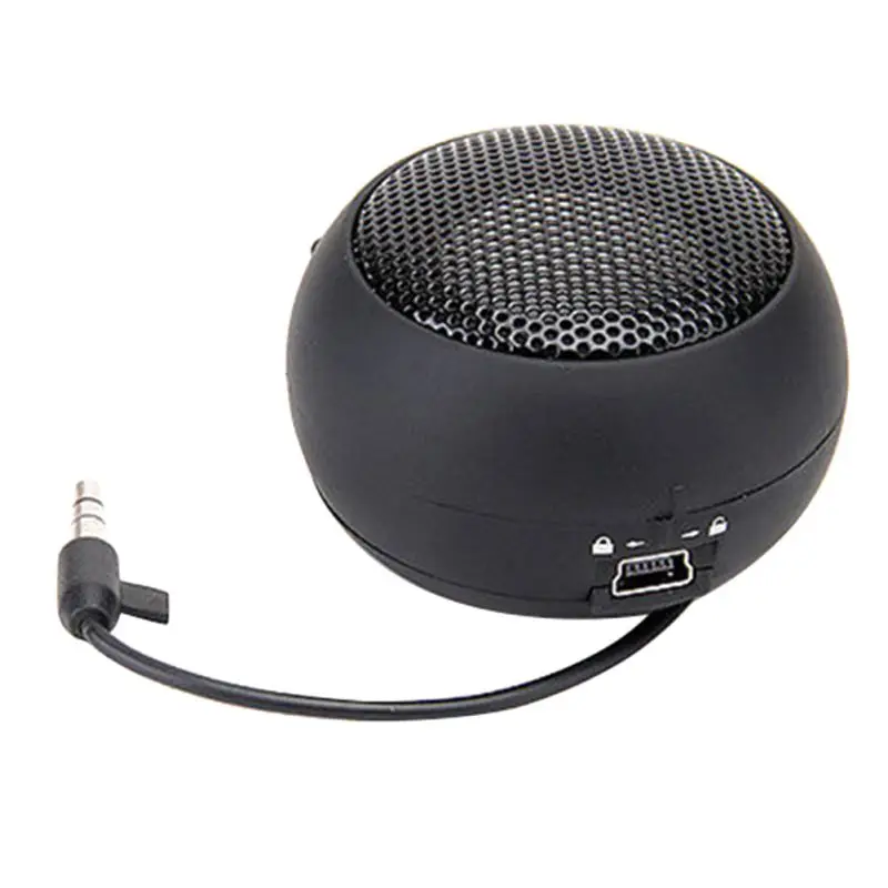Black EDAL мини портативный круглый динамик усилитель для iPod айпад ноутбук для iPhone Tablet PC - Цвет: Black