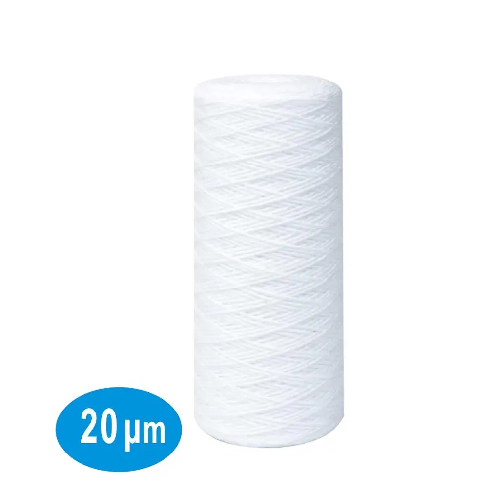 20 микрон Big Blue String раны осадочный фильтр для воды картридж 4,5 дюйма X 10-дюймовая шпилька по всему дому
