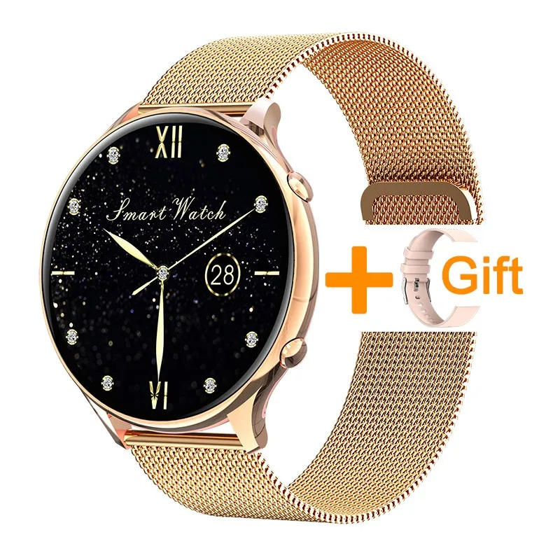 LIGE 2022 Fashion Smart Watch Women Fitness Bracelet Heart Rate Blood Pressure Monitoring Sports Tracker Ladies Smartwatch + Box 