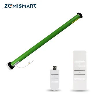 

Zemismart Electric Roller Shade Motor For 38mm Tube Home Decor Built-in Battery Alexa Google Home Tuya WiFi Remote Timer Control