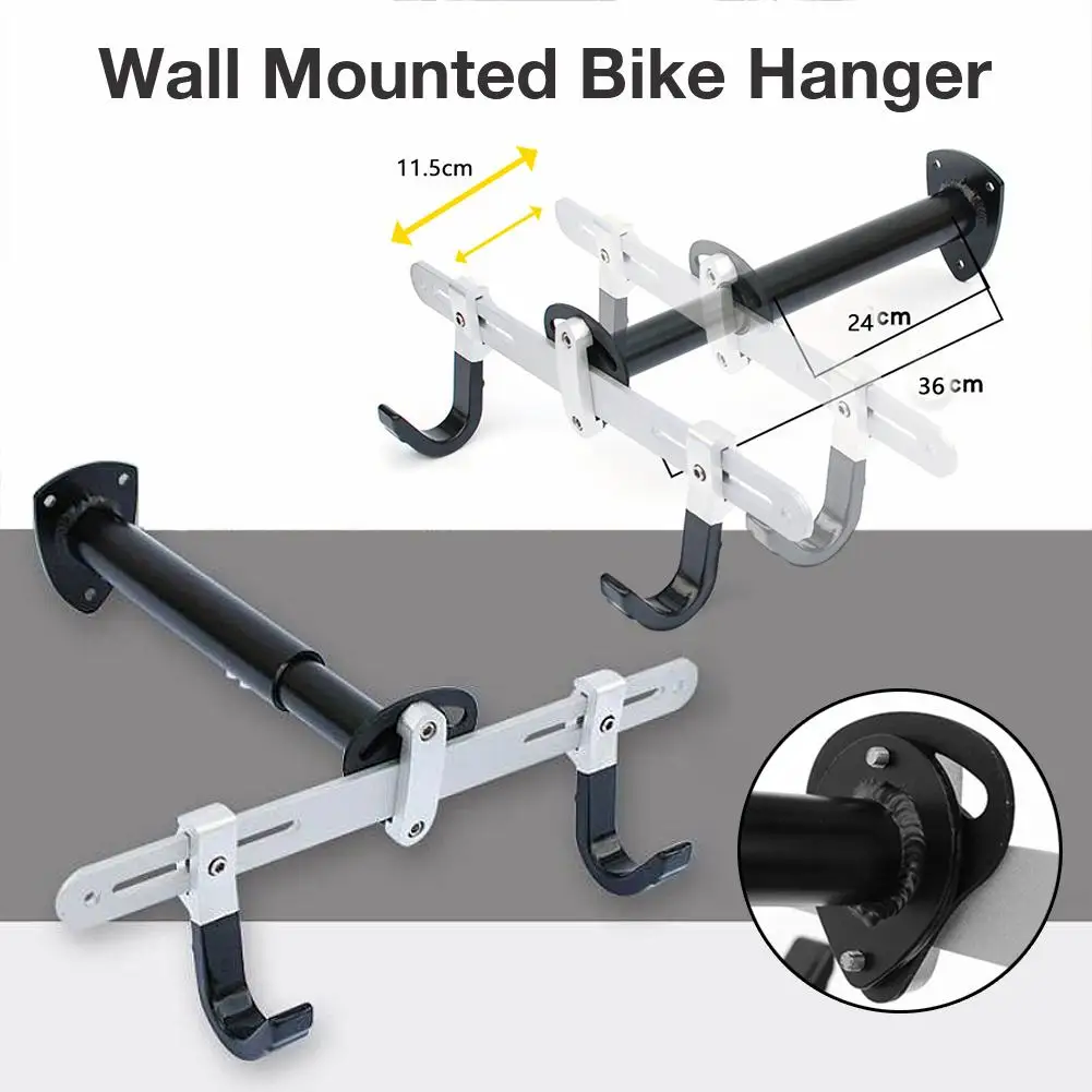 Велосипедная стойка для гаража, настенная велосипедная вешалка, система хранения, вертикальный крючок для внутреннего сарая, легко вешается, детский балансировочный велосипед