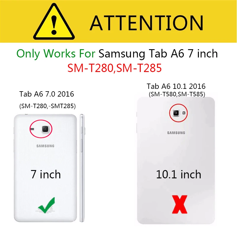 Модный чехол с бабочкой, единорогом, совой 2016, Tab A6, 7,0, для Samsung Galaxy Tab A 7,0, T280, T285, чехол для планшета, силиконовый чехол-1