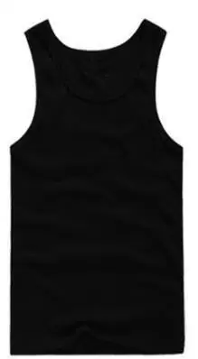 3 pieces black Горячая Распродажа, 3 шт., хлопок, мужская майка без рукавов, однотонная нательная майка с круглым вырезом, спортивная одежда, футболки, топы, летняя одежда - Цвет: 3 pieces black