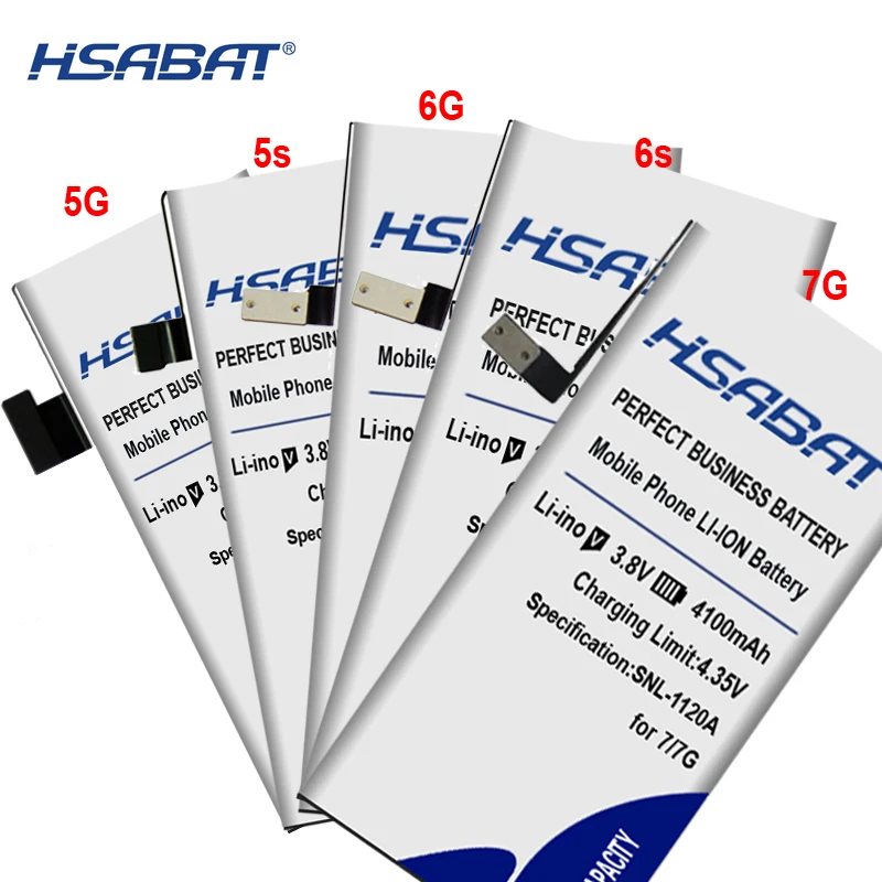 HSABAT новейший 0 цикл батареи для iphone 6 6S 5S 7 для iphone 6 Plus батареи+ gfit