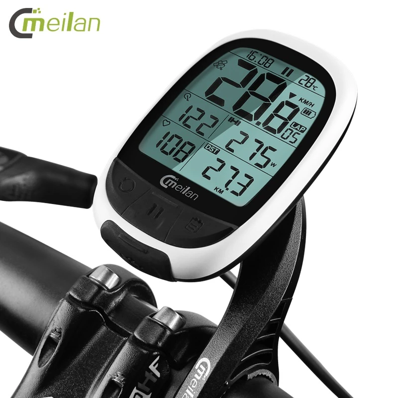 Meilan M2 Cycling Wireless Stopwatch GPS Bike Computer Bluetooth ANT+ Bicycle Speedometer MTB Cadence Sensor Heart Rate Monitor