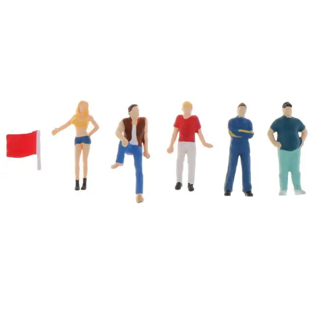 1//64 Mini Tiny Figure Resin People Street Sand Table Scenario for Matchbox