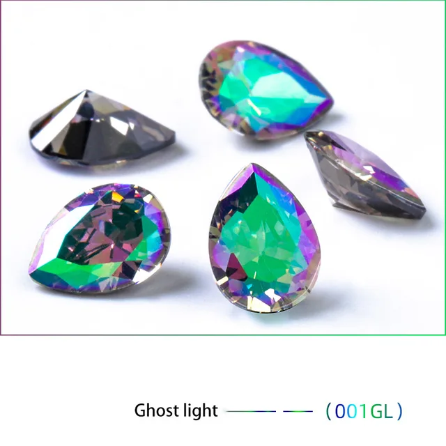 20 Pcs Multi Size AAAAA Zircon Natural Gemstone High Quality Jewelry Zirconia for Earring Necklace Making Accessories for Women Ghost light