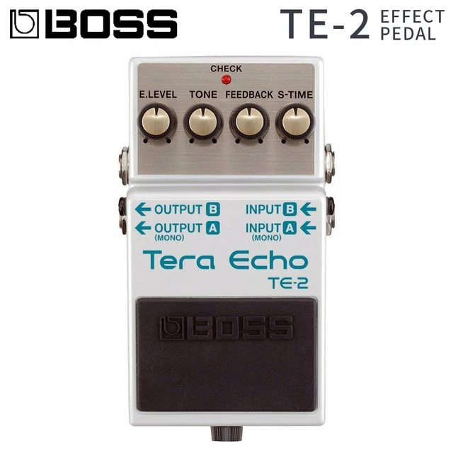 Boss TE-2 tera echo type reverb guitar effectコンパクトペダルミニ
