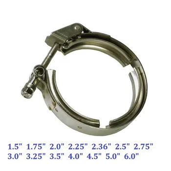 

ZUCZUG 1.5 inch to 6.0 inch Quick Release V Band Clamp Stainless steel 304 exhaust down pipe--clamp