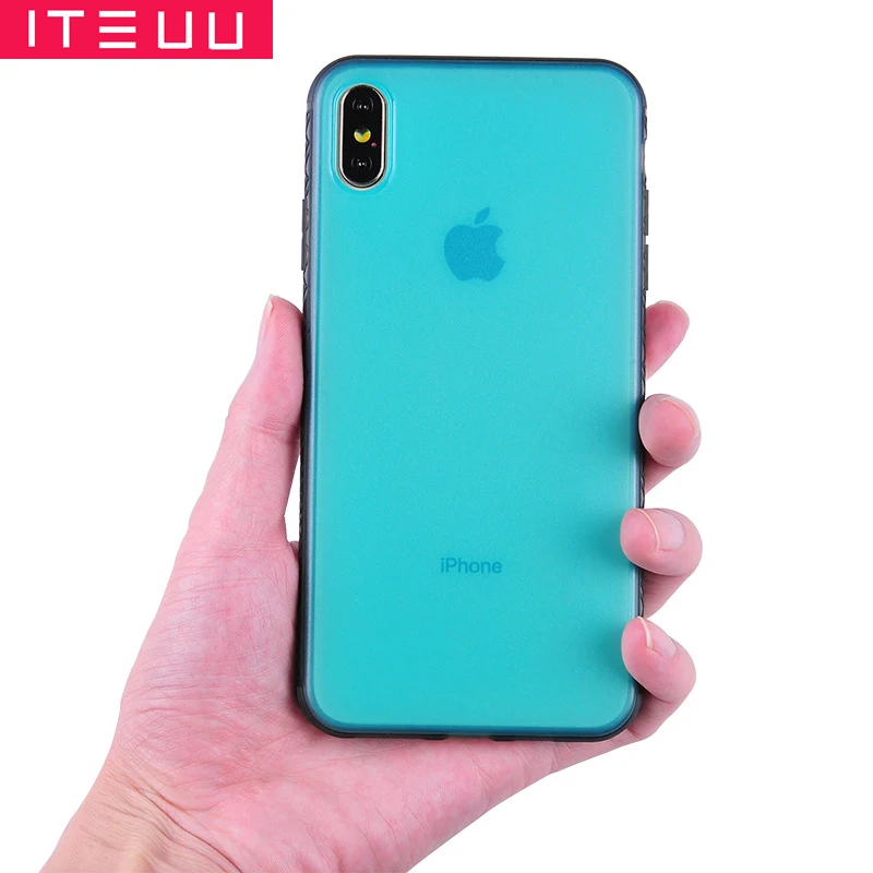 

ITEUU Tough Soft TPU Phone Case for iphone X Xs Max Xr for iPhone 7 8 Plus Anti-knock Shockproof Anti-slip Back Cover Shell