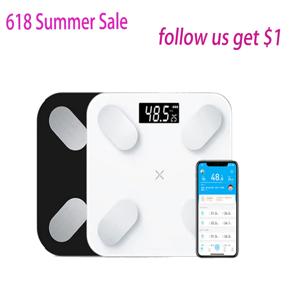 Electronic Bluetooth Scale Rechargeable Voice Body Fat Human Body