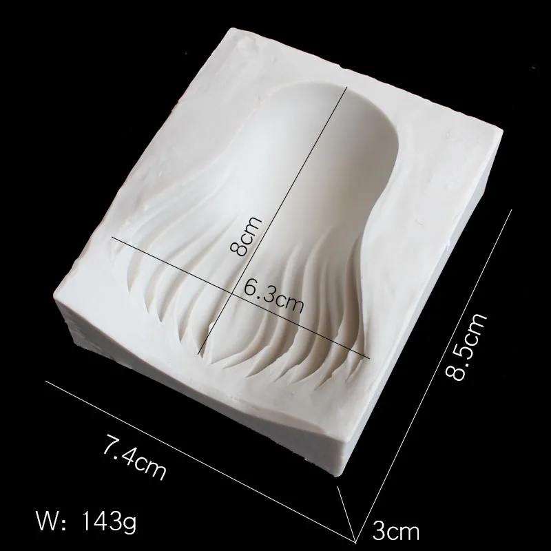 3 style hair silicone mold DIY fondant cake suitable for soft candy, air-dried clay modeling clay, wax, soap and resin