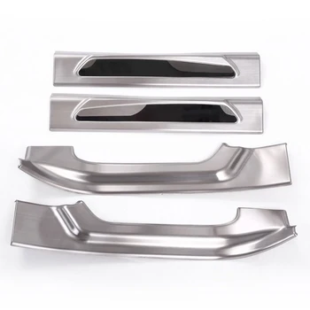 

For Alfa Romeo Giulia 2017 Car Accessories Stainless Inside Door Sill Scuff Threshold Protector Plate Cover Trim Set of 4pcs