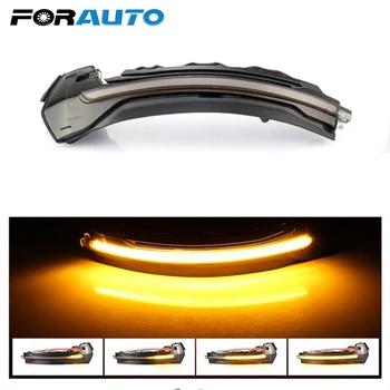 

FORAUTO 1 pc Car Side Wing Rearview Mirror Indicator Blinker Car-Styling LED Flowing Turn Signal Light For Audi A3 S3/RS3