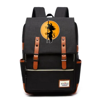 

DragonBall Z printing Backpack Canvas School Bags Son Goku Broly Frieza shoulder bag preppy buckles Laptop traveling rucksack