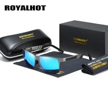 RoyalHot, мужские, женские, поляризационные солнцезащитные очки, алюминиево-магниевая оправа, солнцезащитные очки, очки для вождения, солнцезащитные очки, Oculos masculino, мужские, p10030