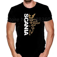 Футболка SCANIA Saab Man с короткими рукавами и круглым вырезом, футболка из хлопка с принтом «сделай сам», Мужская брендовая одежда DAF Truck, забавная Мужская футболка в стиле хип-хоп