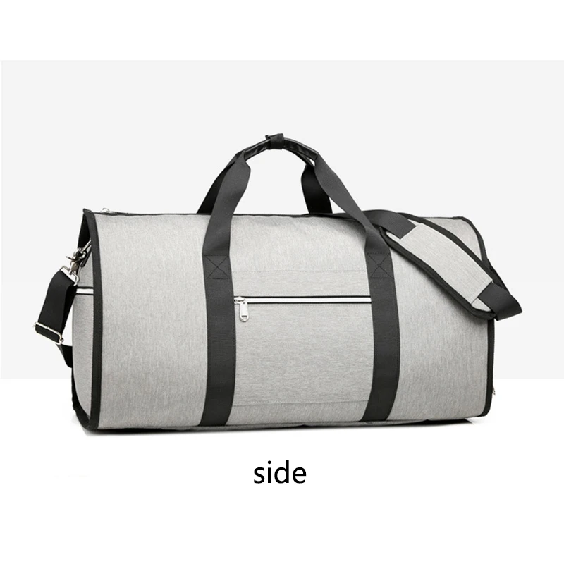 Aequeen многофункциональная большая емкость Мужская Дорожная сумка Водонепроницаемая спортивная сумка для путешествий костюм для хранения ручного багажа Сумка для обуви - Цвет: Серый