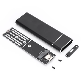 

M.2 NGFF SSD 6Gbps to USB 3.1 Type-C Converter Adapter Enclosure Case Solid State Hard Disk Box Supports plug play and hot-swap