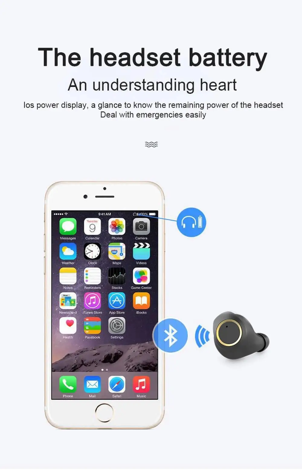 Makibes Wireless Bluetooth Headphones, Qualcomm aptX Stereo Sound Touch Control 26H Playtime Built-in Mic Sport in Ear Earphones_12