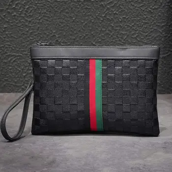 

Hot Sale Men PU Leather Business Work Handbag 2020 New Fashion Male Solid Color Envelope Bag Briefcase