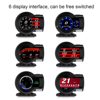 

Car OBD2 Gauge Head-up LCD Display for Universal Cars HUD Digital Diagnostic Tool Speedometer Temperature Display Car Parts
