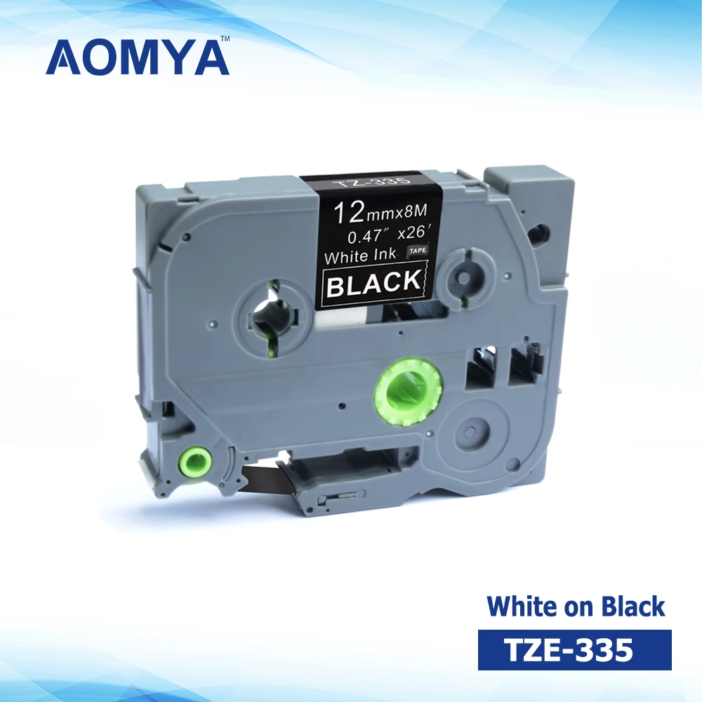 AOMYA P-Touch совместимая со стандартной этикетировочной лентой Brother TZe-335 12 мм x 8 м |