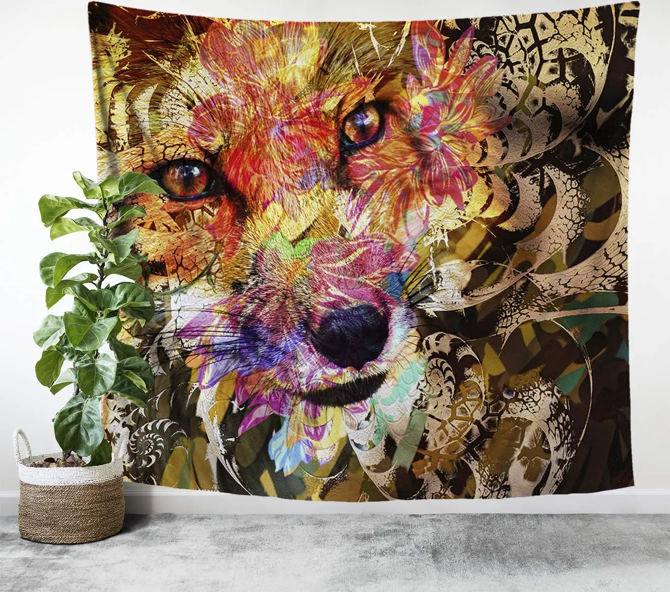 

Lucid Eye Studios Animal Tapestries Sly Fox
