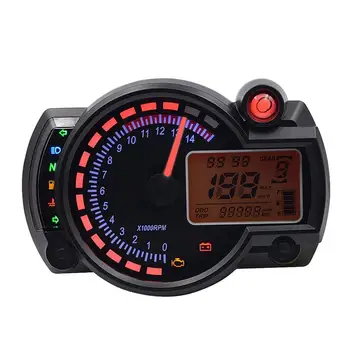 

Motorcycle Modified Dashboard 12V LCD Display Adjustable Oil Meter Water Temperature Meter 2-4 Cylinders Modified Accessories