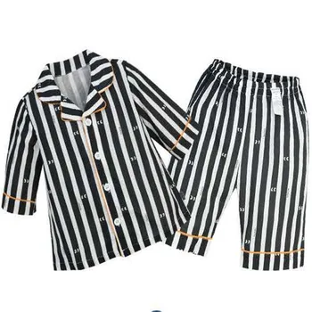 

Bobomoon Little Cloud Little Umbrella 20 Summer Style Children's Boys and Girls Tencel Hemp Pajamas Home Service Two Piece Set