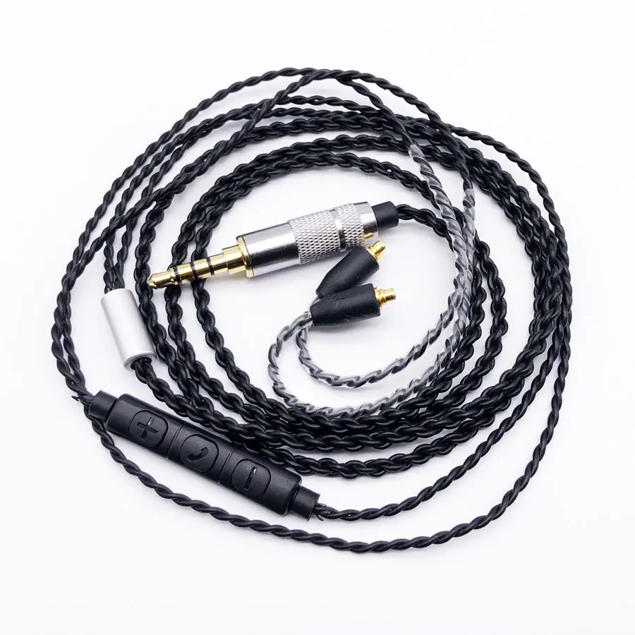 Оригинальный кабель MMCX для Shure SE215 SE535 SE846 наушники обновление Сменные кабели с